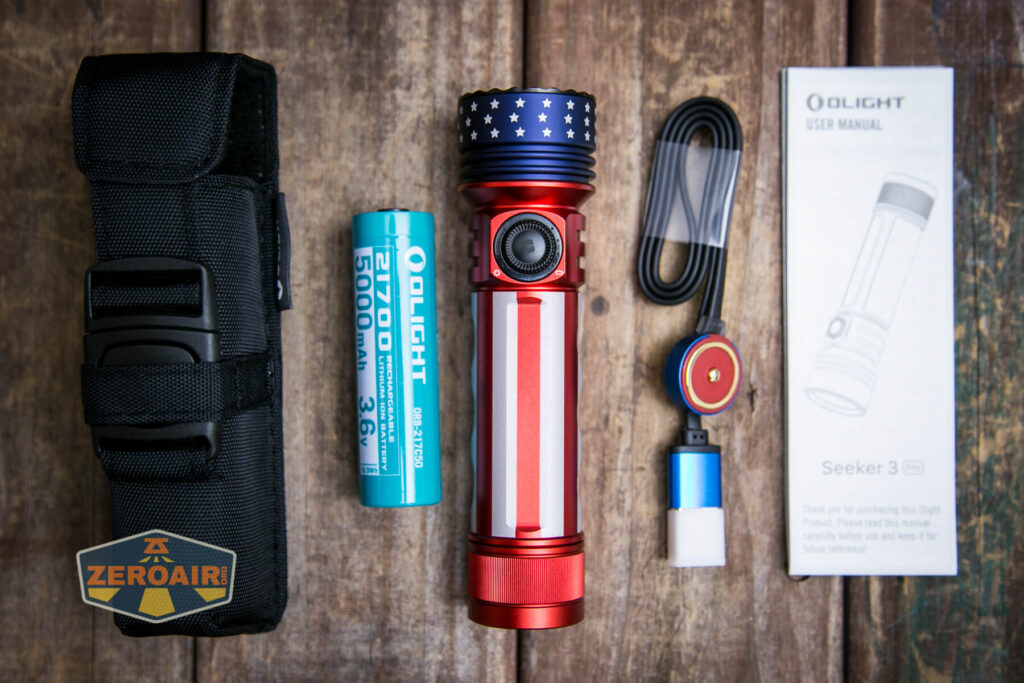 Olight Seeker 3 Pro Flashlight what's included
