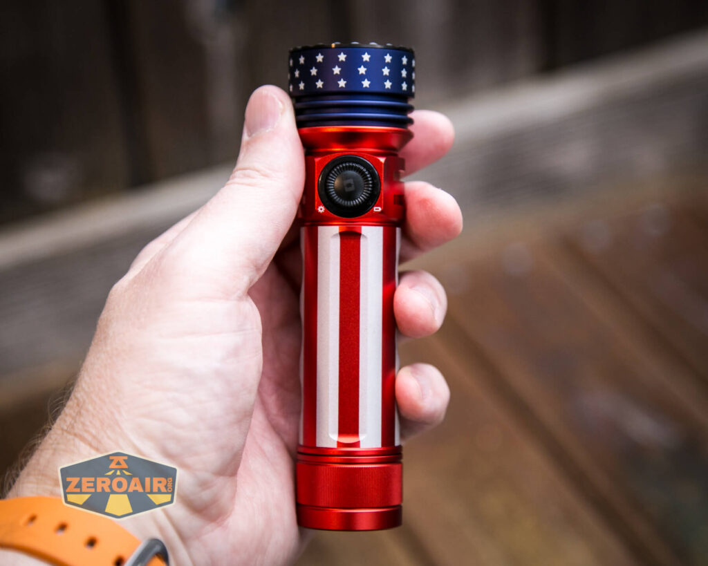 Olight Seeker 3 Pro Flashlight in hand