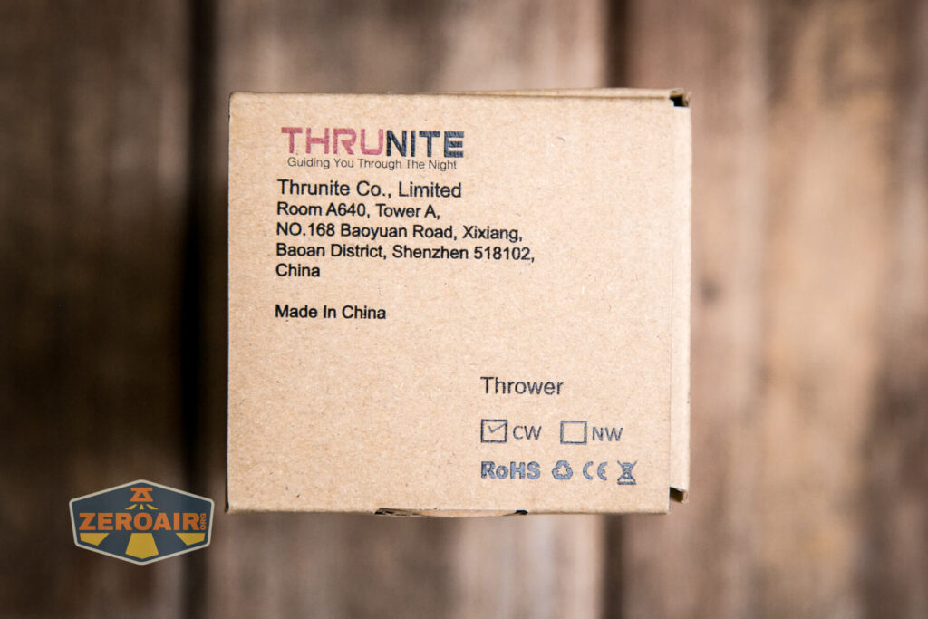 Thrunite Thrower Headlamp box