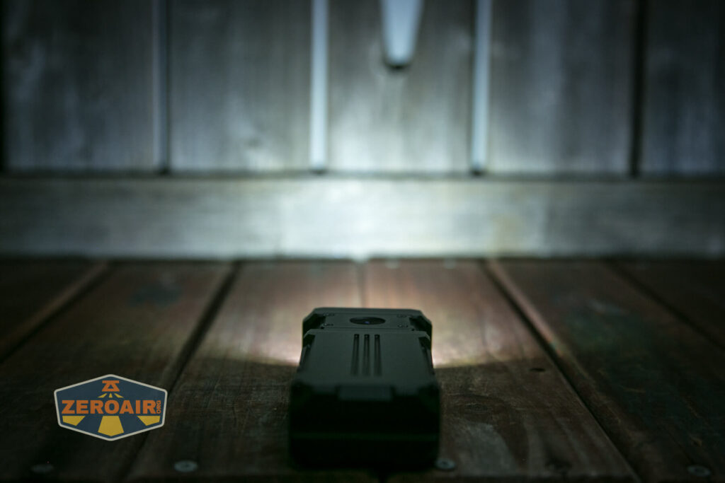 Wuben X-1 Falcon Flashlight emitters on