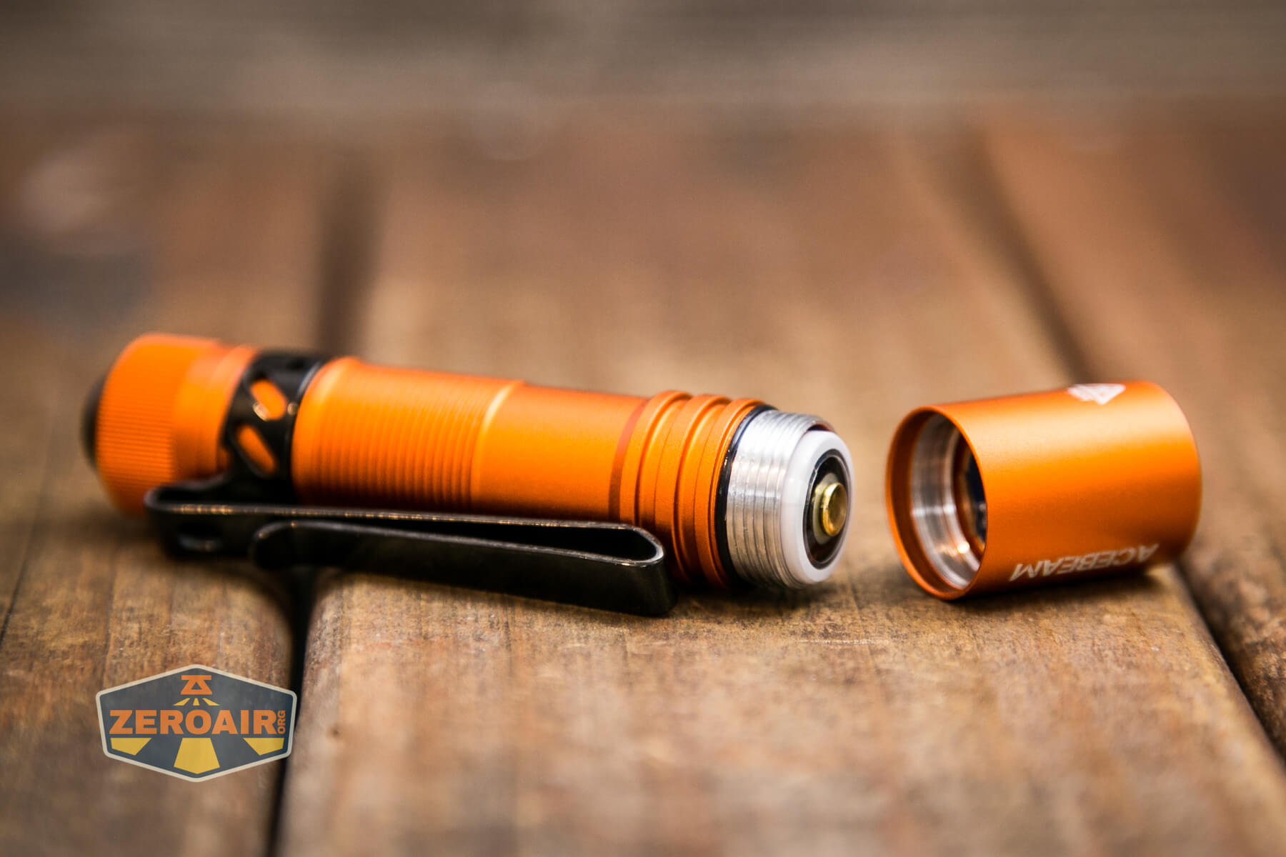 Acebeam Pokelit AA flashlight 14500 installed