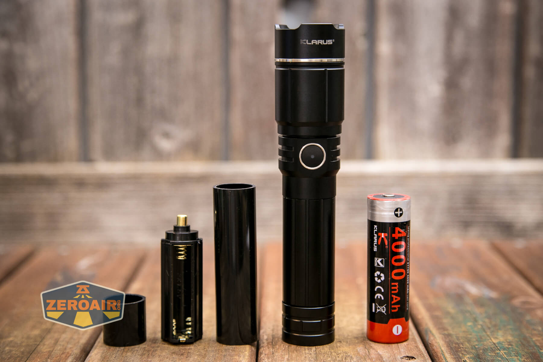 Klarus A2 Pro Zoomable flashlight possible power sources