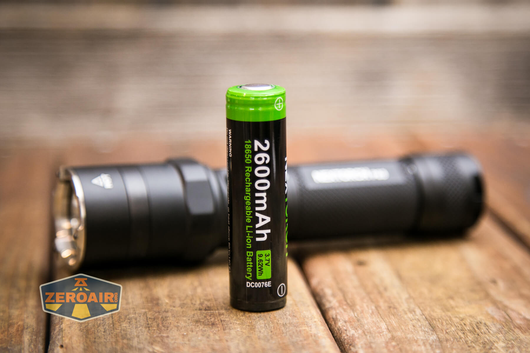 Nextorch P83 flashlight with included 18650