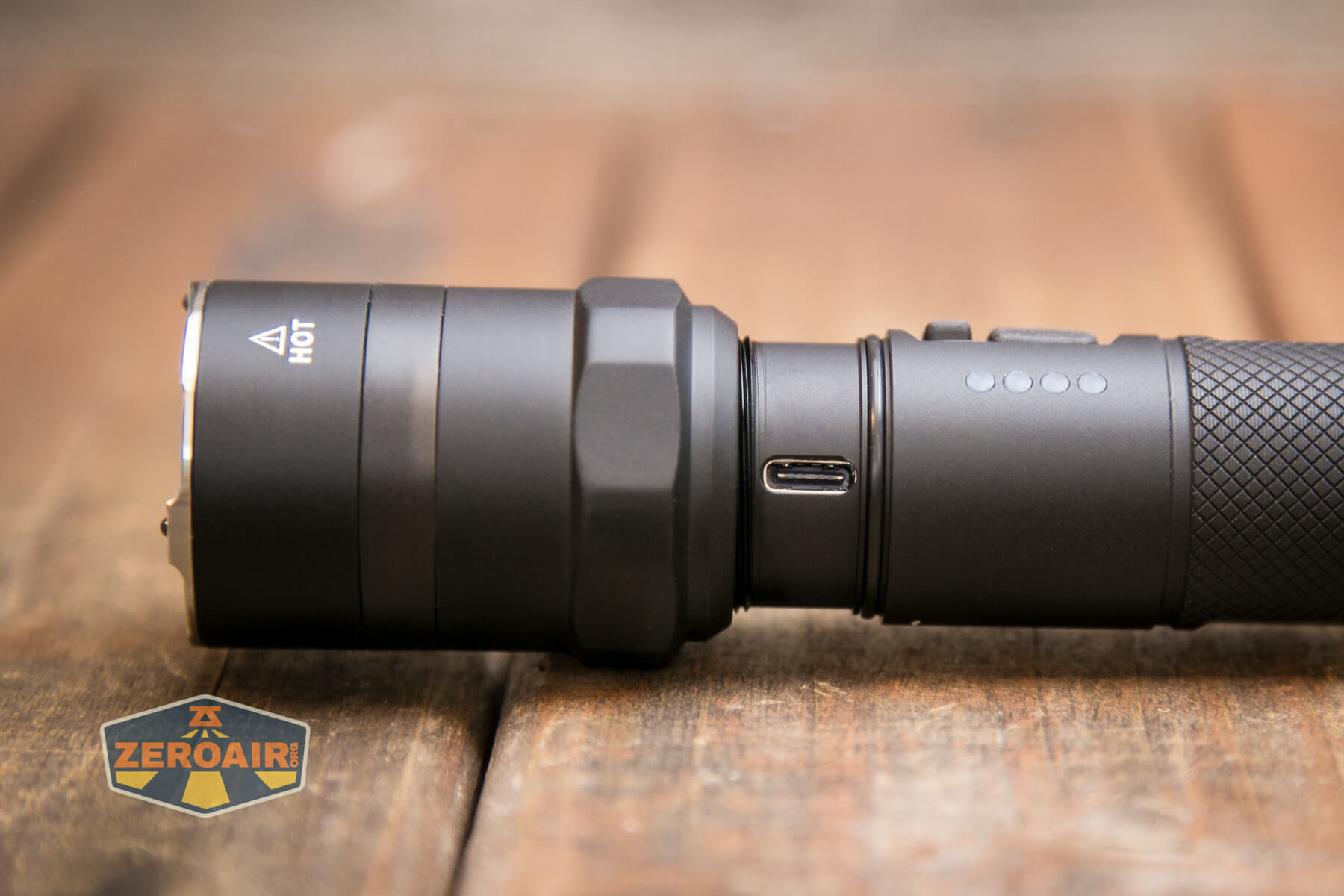 Nextorch P83 flashlight charging port