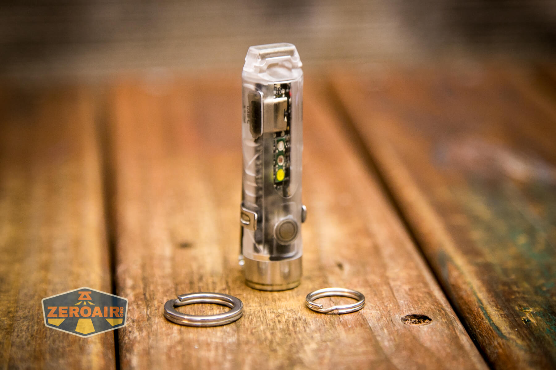 RovyVon Aurora A8 Keychain Flashlight split rings