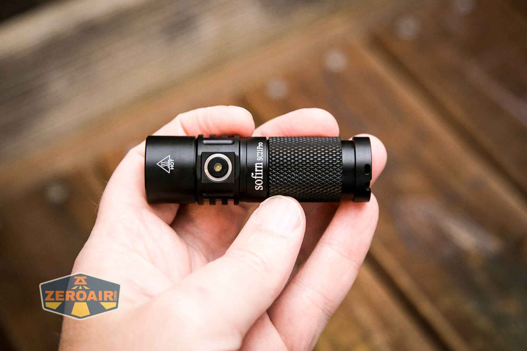 Sofirn SC21 Pro Flashlight in hand