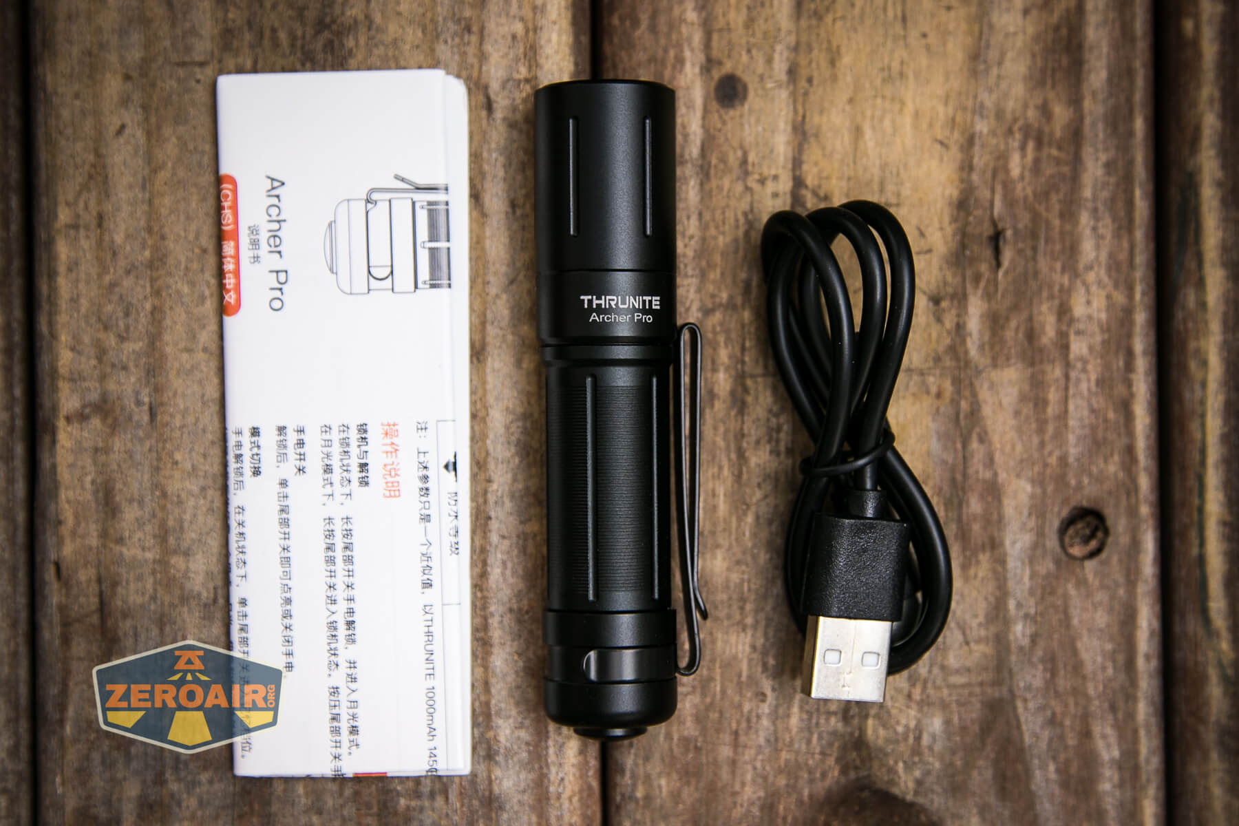 Thrunite Archer Pro flashlight what's included