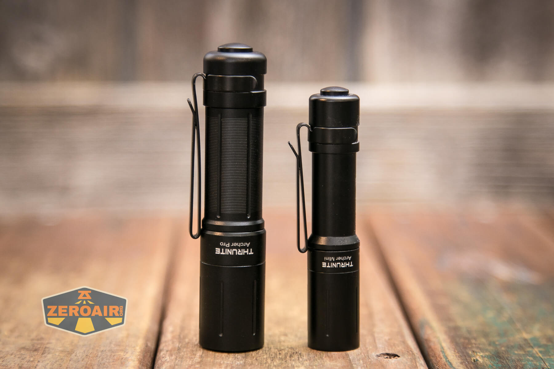Thrunite Archer Pro flashlight beside Archer Mini
