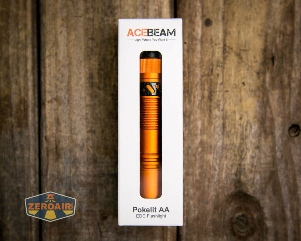 Acebeam Pokelit AA flashlight box