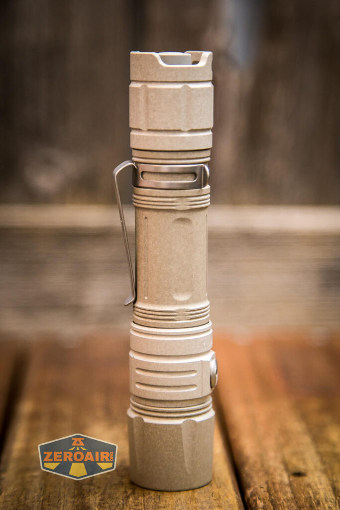 Cyansky P25 V2 flashlight showing all sides