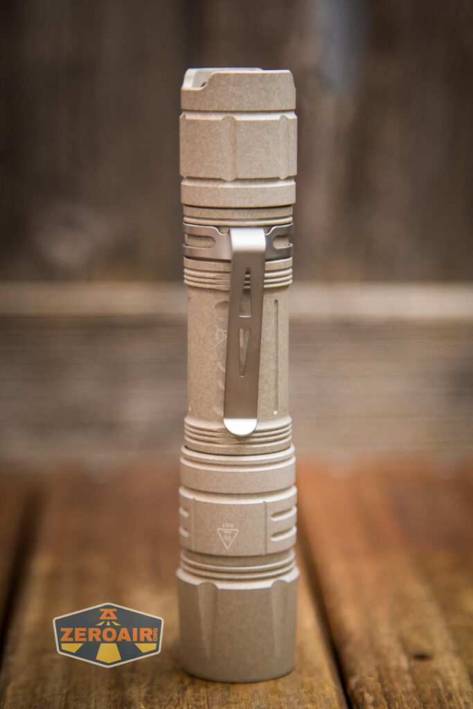 Cyansky P25 V2 flashlight showing all sides