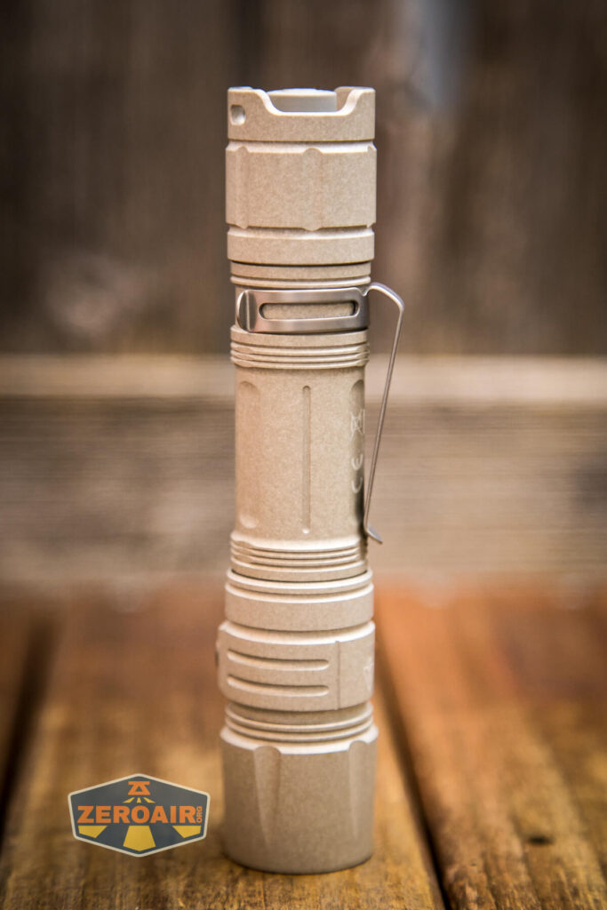 Cyansky P25 V2 flashlight showing all sides