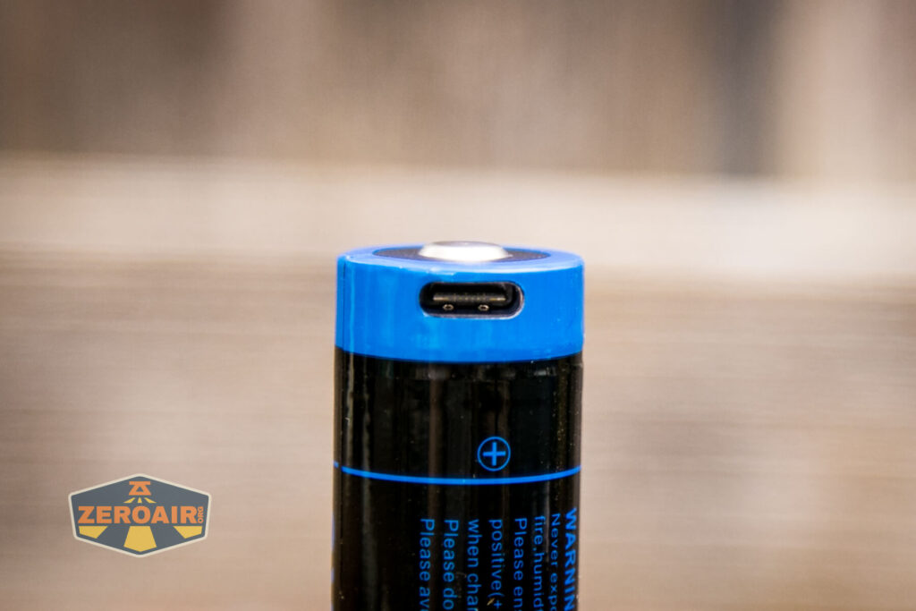 Cyansky P25 V2 flashlight usb-c charging port