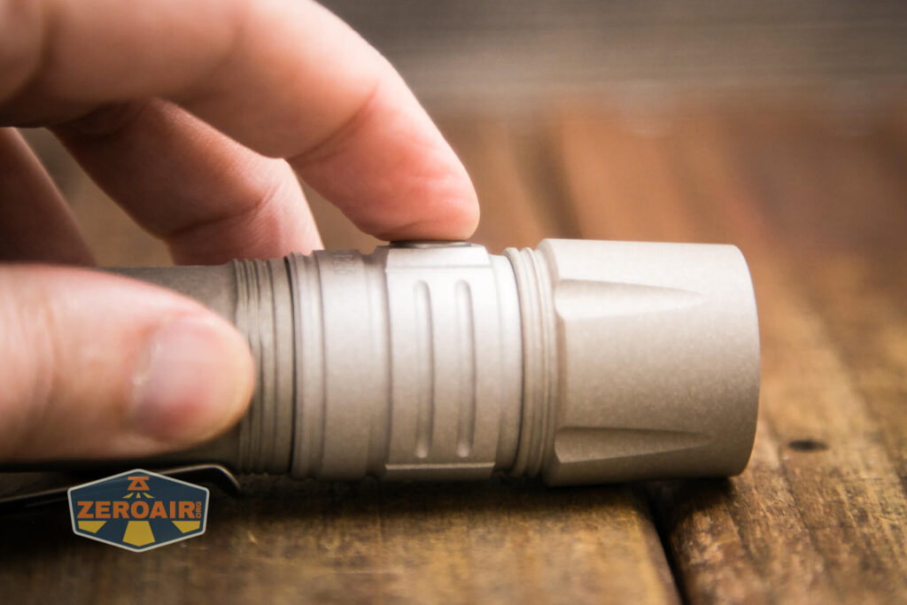 Cyansky P25 V2 flashlight e-switch actuation