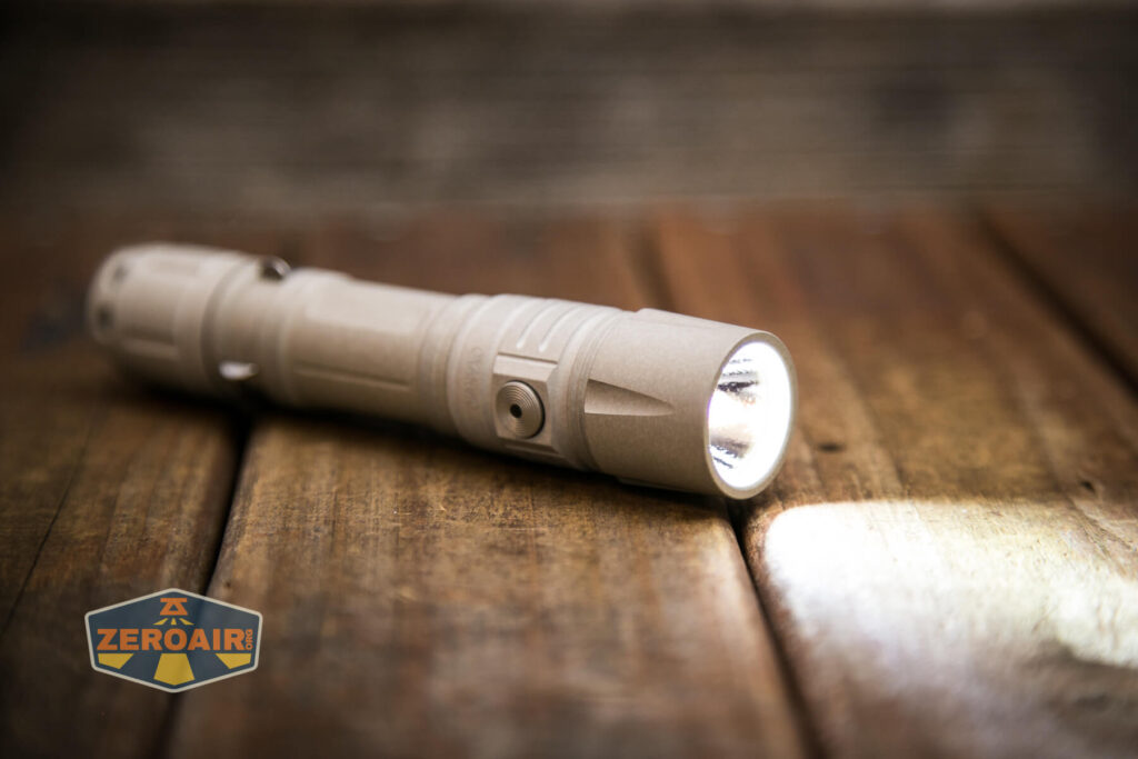 Cyansky P25 V2 flashlight emitter on