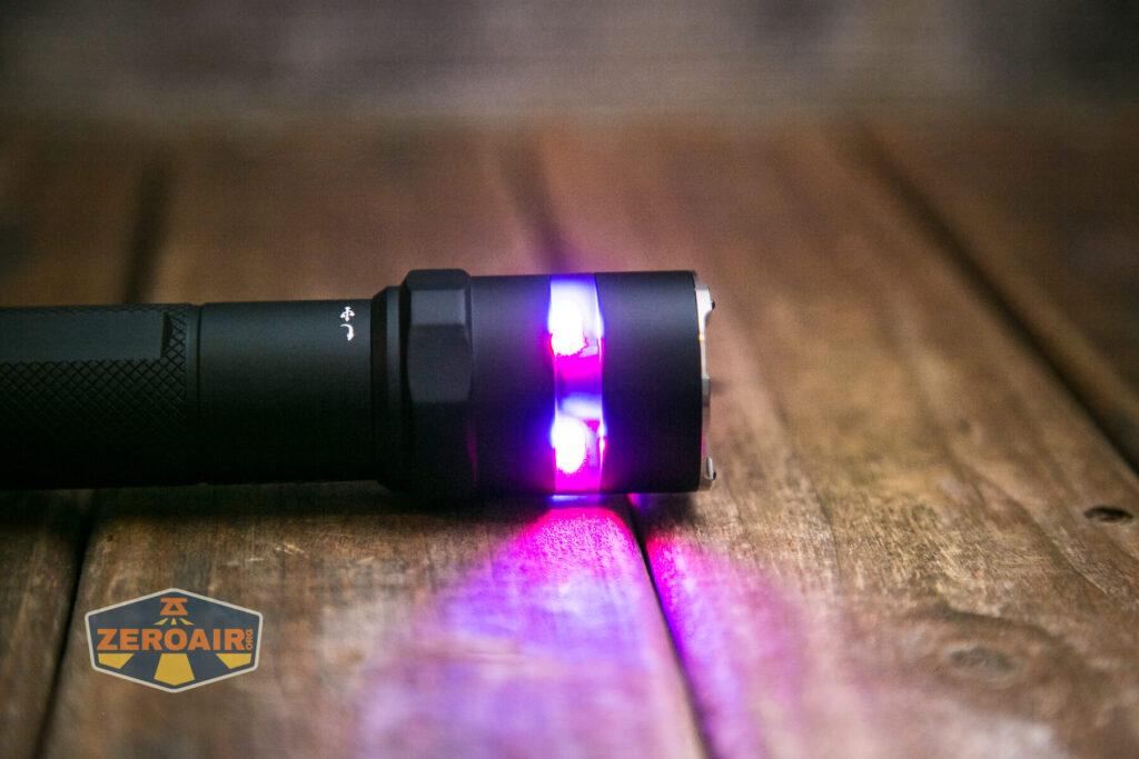 Nextorch P83 flashlight emitter on