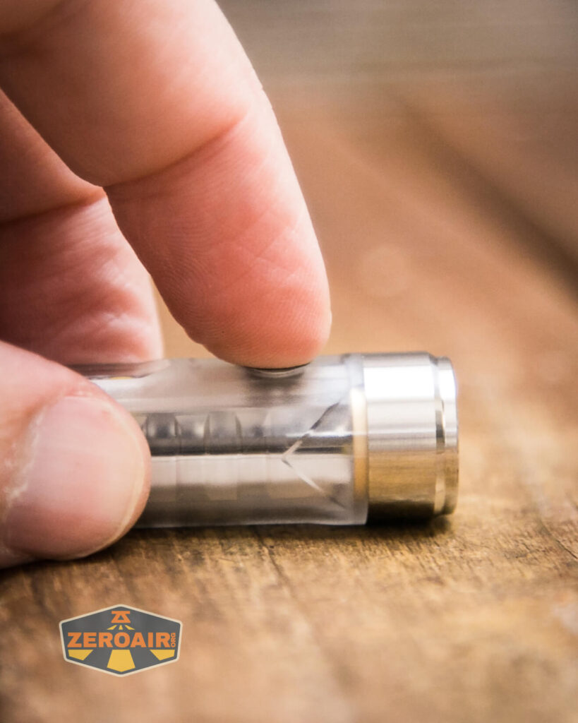 RovyVon A8U Keychain Flashlight e-switch actuation