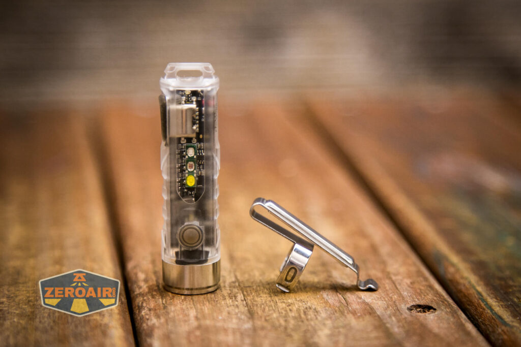 RovyVon Aurora A8 Keychain Flashlight pocket clip