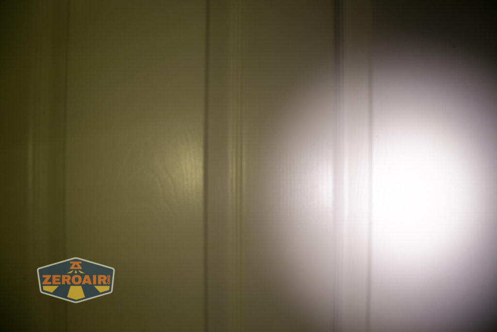 beamshots on door compared to nichia 219b