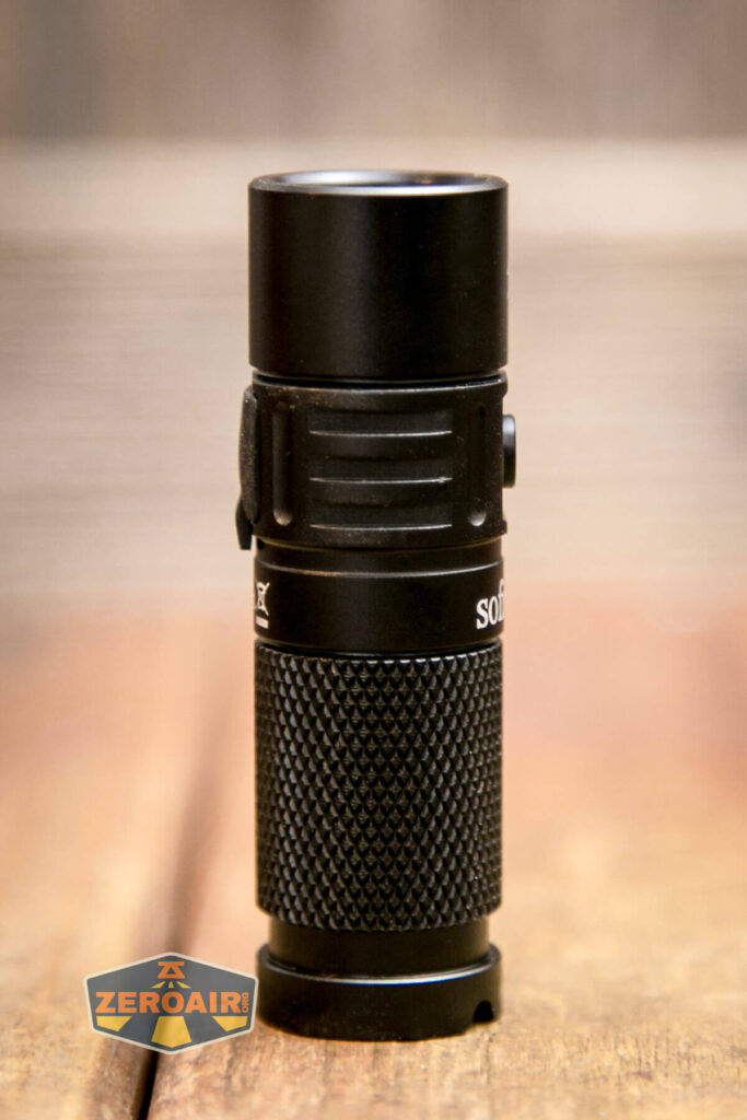 Sofirn SC21 Pro flashlight tailstanding showing all sides