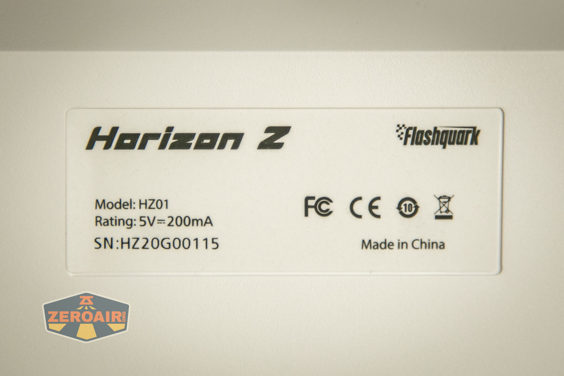 Flashquark Horizon Z mechanical keyboard label