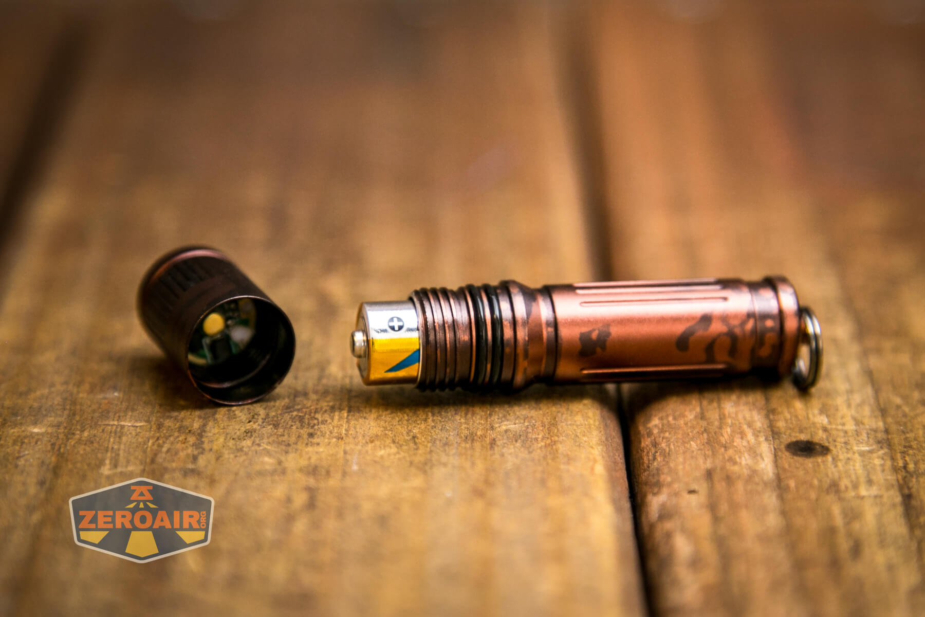 Olight i3E EOS flashlight with aaa installed