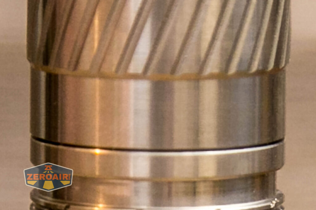 Convoy T3 Titanium flashlight top down views