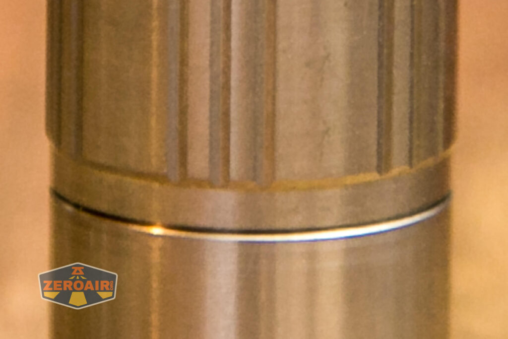 Convoy T3 Titanium flashlight top down views