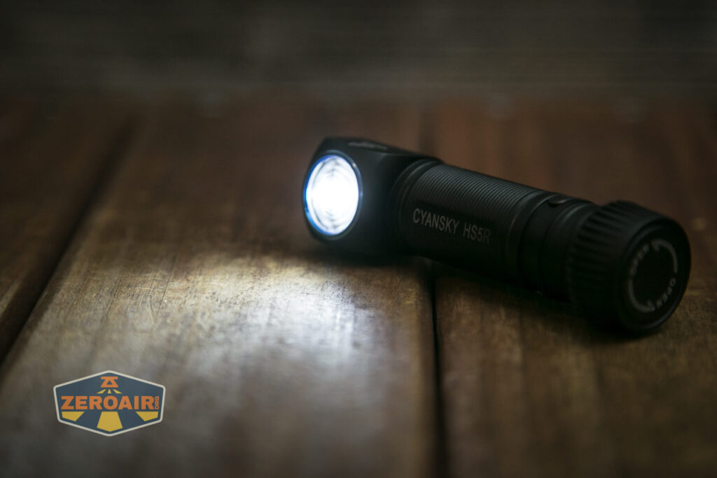 Cyansky HS5R headlamp emitter and TIR