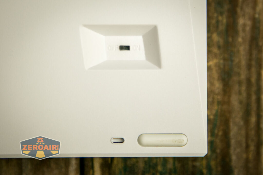 Flashquark Horizon Z mechanical keyboard on off switch