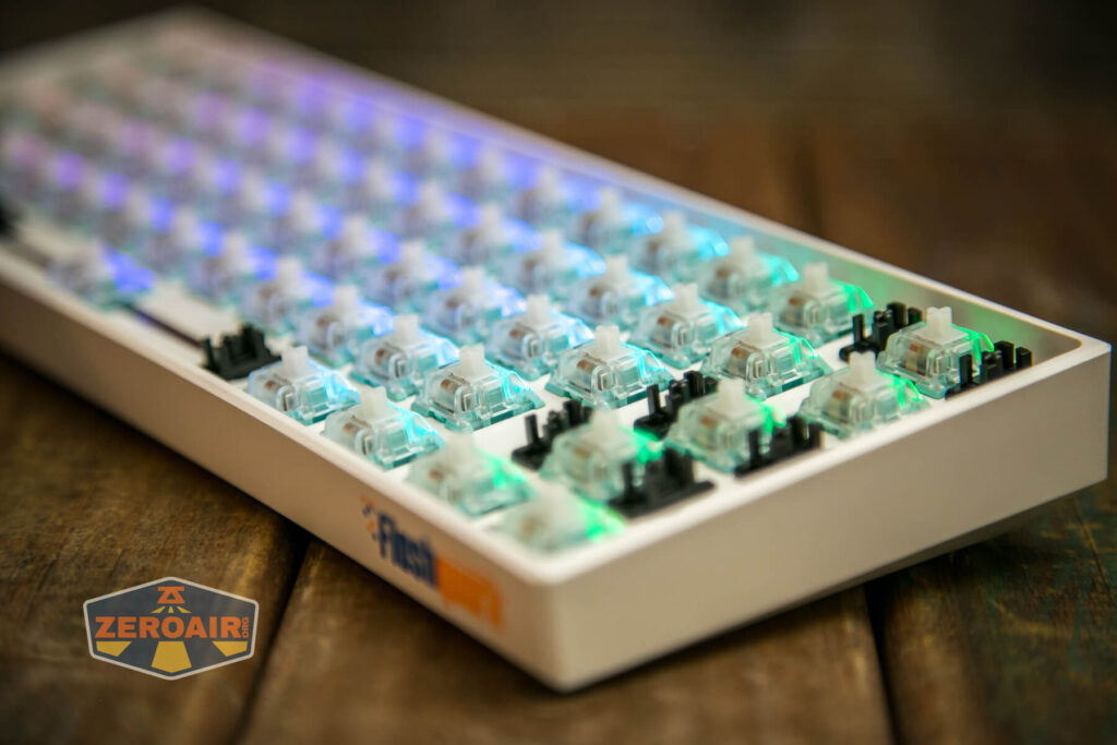Flashquark Horizon Z mechanical keyboard rgb and stabilizers