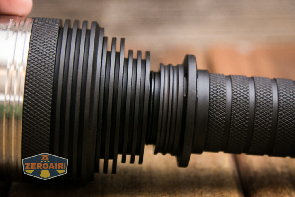 Nightwatch NS59v2 Chaos flashlight head gap