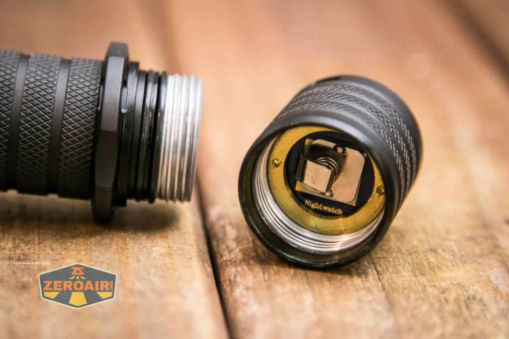 Nightwatch NS59v2 Chaos flashlight tail spring