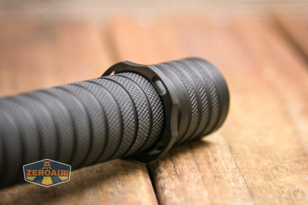 Nightwatch NS59v2 Chaos flashlight tactical ring and lanyard points