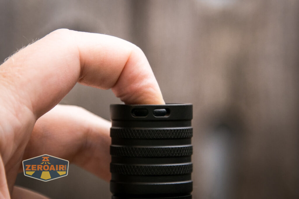 Nightwatch NS59v2 Chaos flashlight mechanical switch actuation