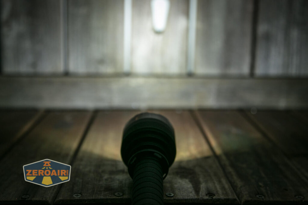 Nightwatch NS59v2 Chaos flashlight emitter array on