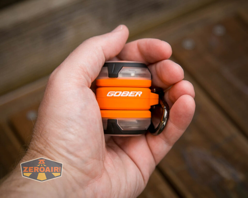 Olight Gober Safety flashlight in hand