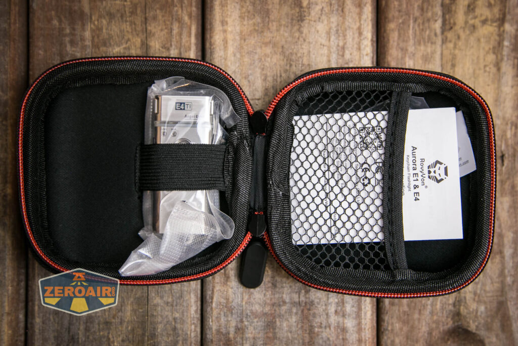 RovyVon Angel Eyes E4Ti flashlight edc case