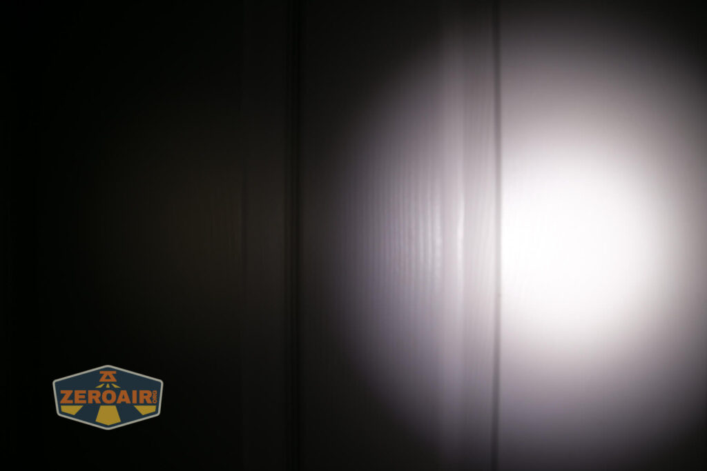 beamshots on door compared to nichia 219b