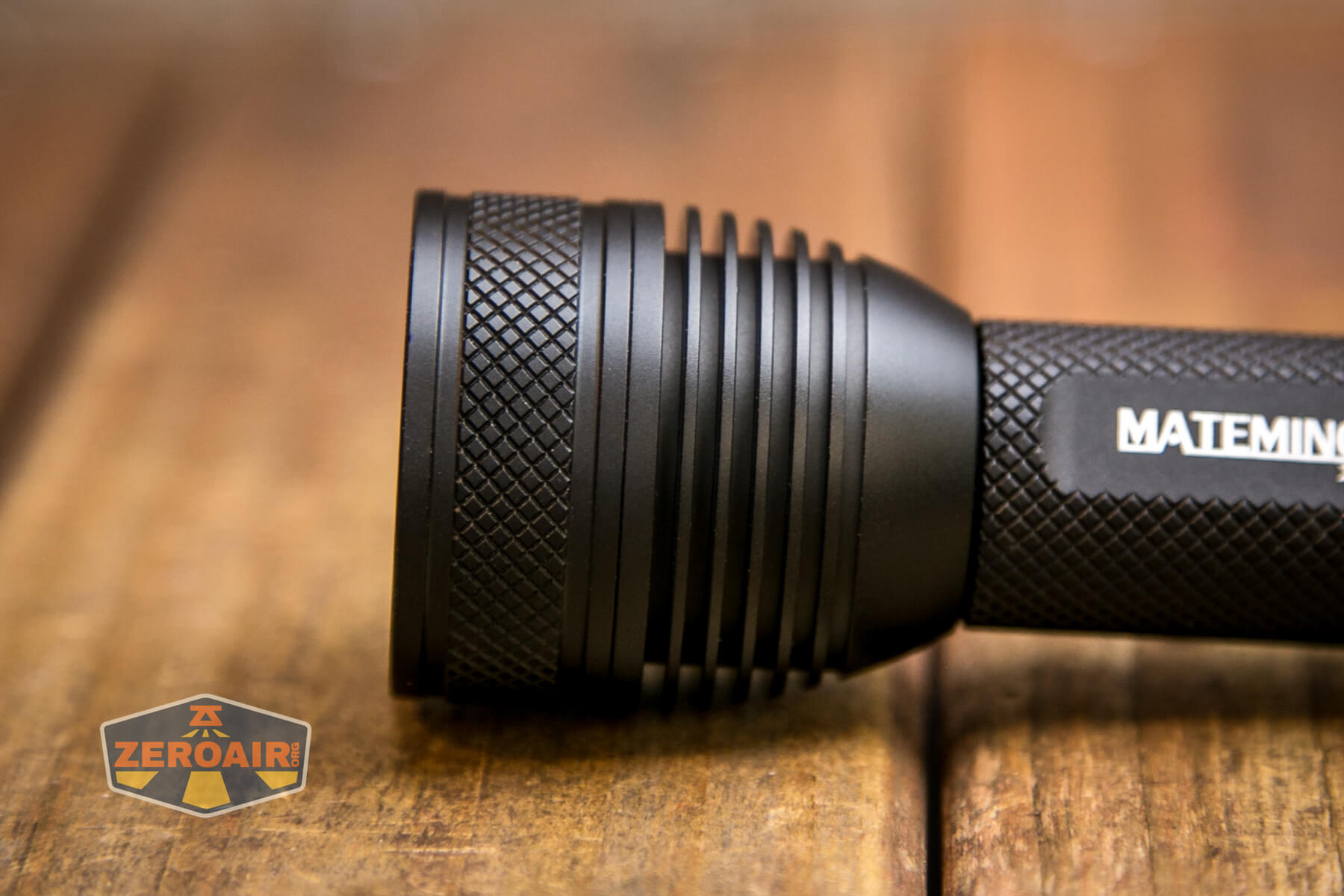 Mateminco X6S flashlight head cooling fins