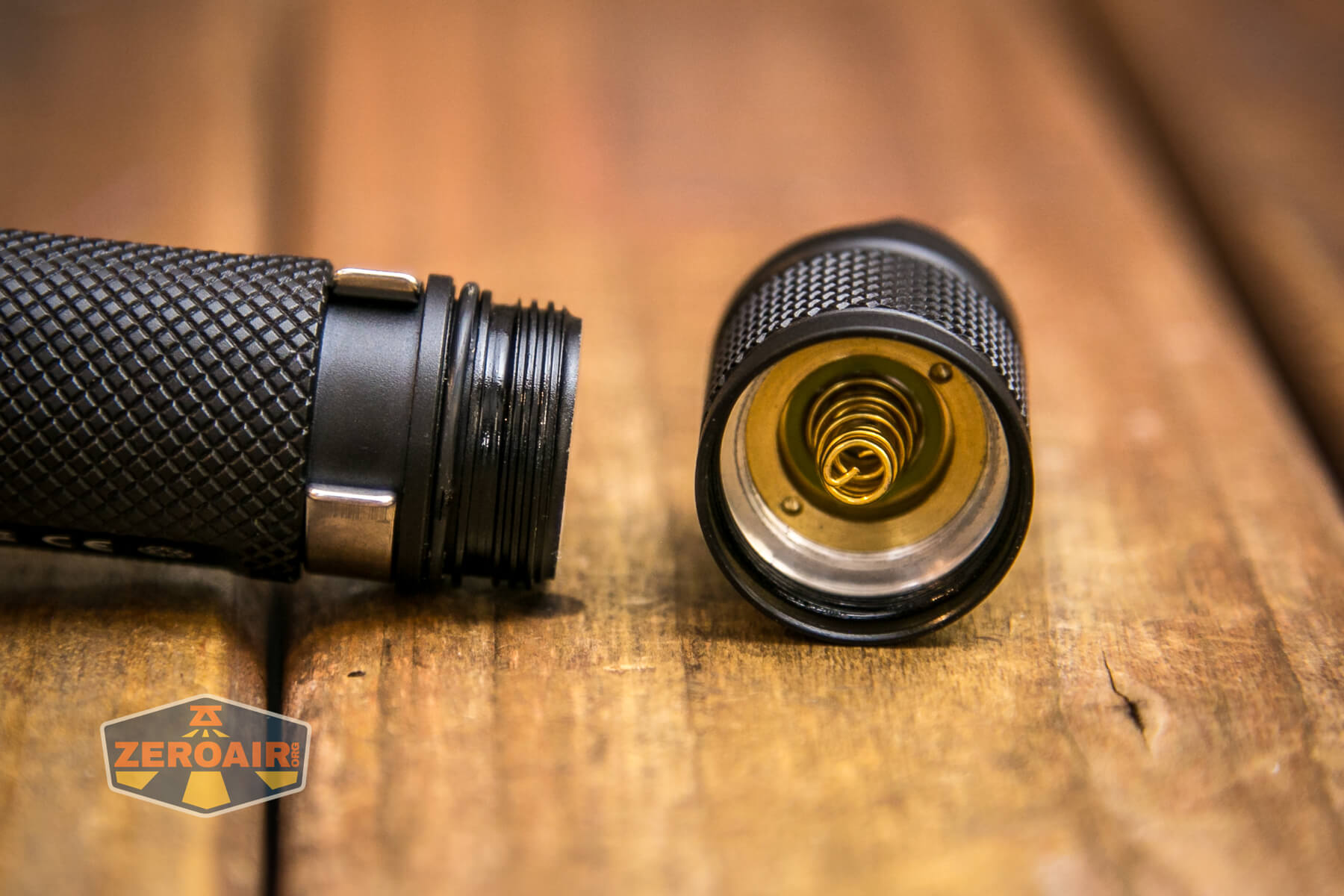Mateminco X6S flashlight tailcap spring and threads