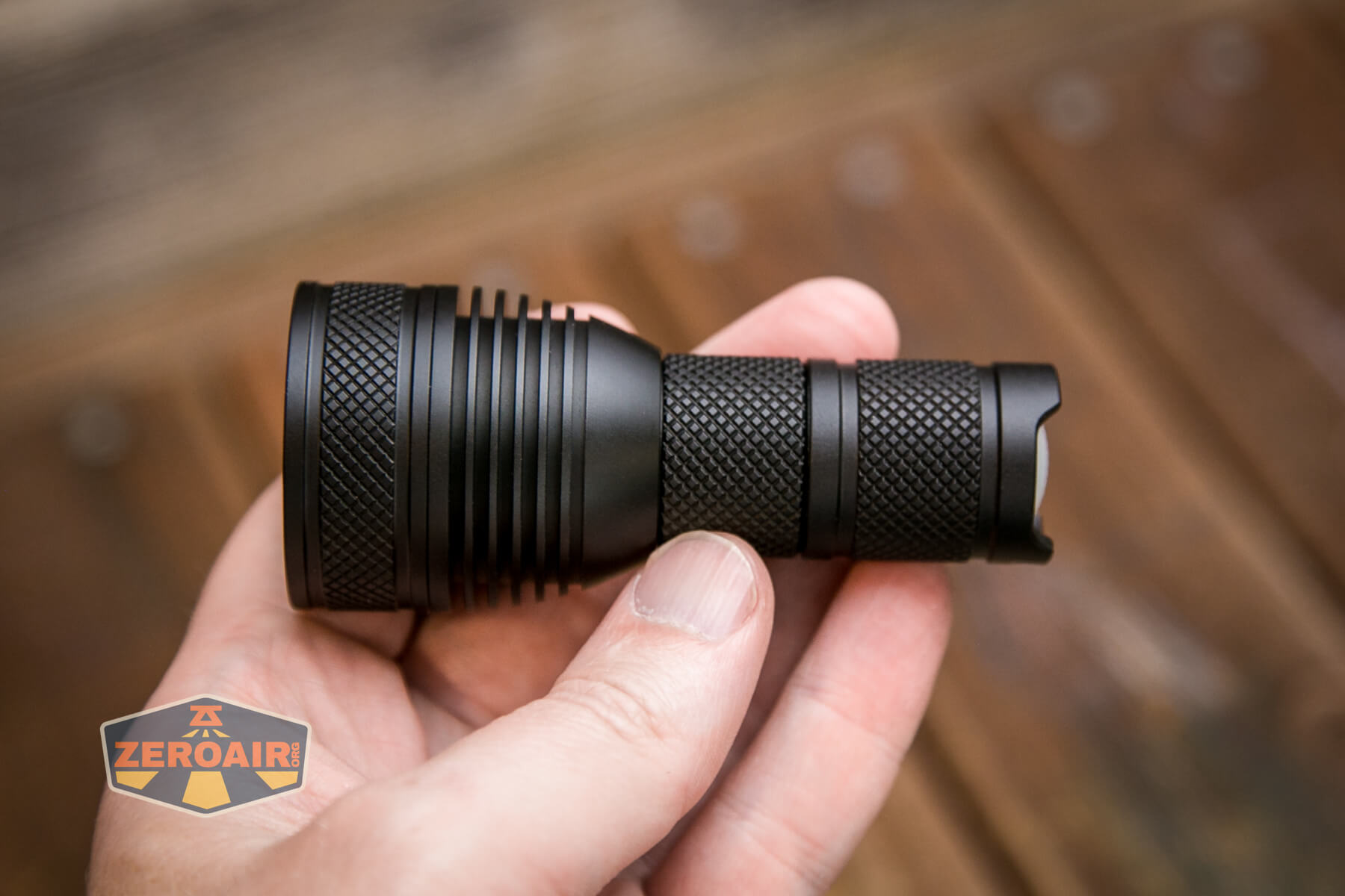 Mateminco X6S flashlight in hand