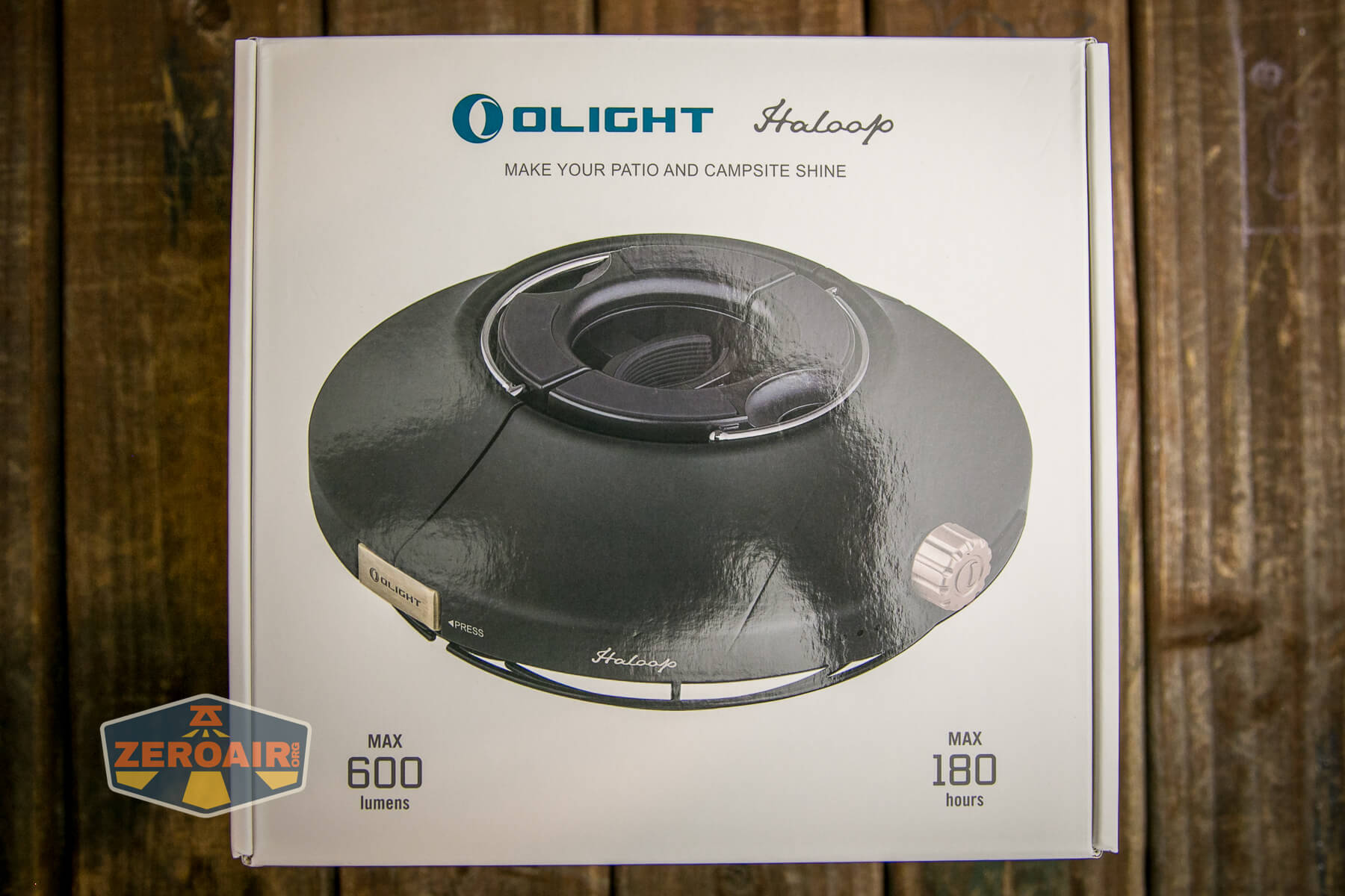 Olight Haloop camping lantern box