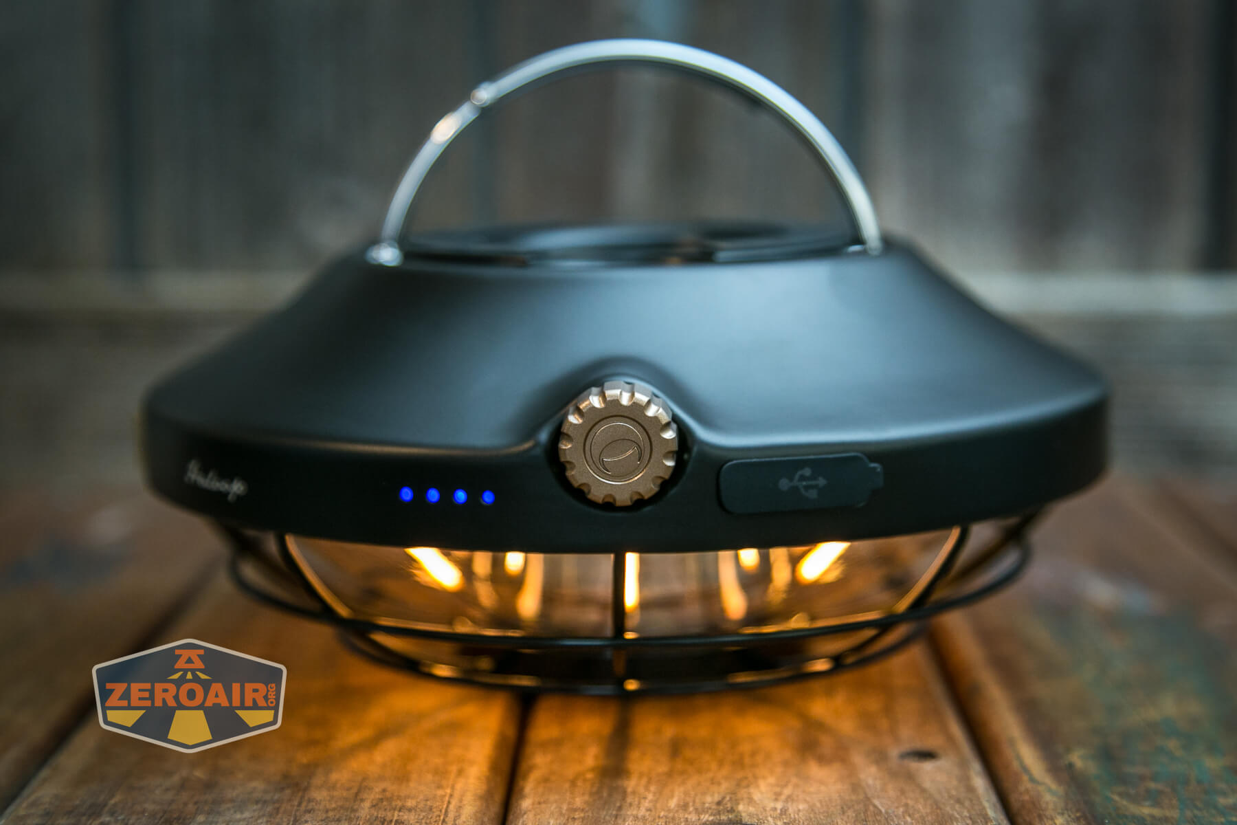 Olight Haloop camping lantern switch view