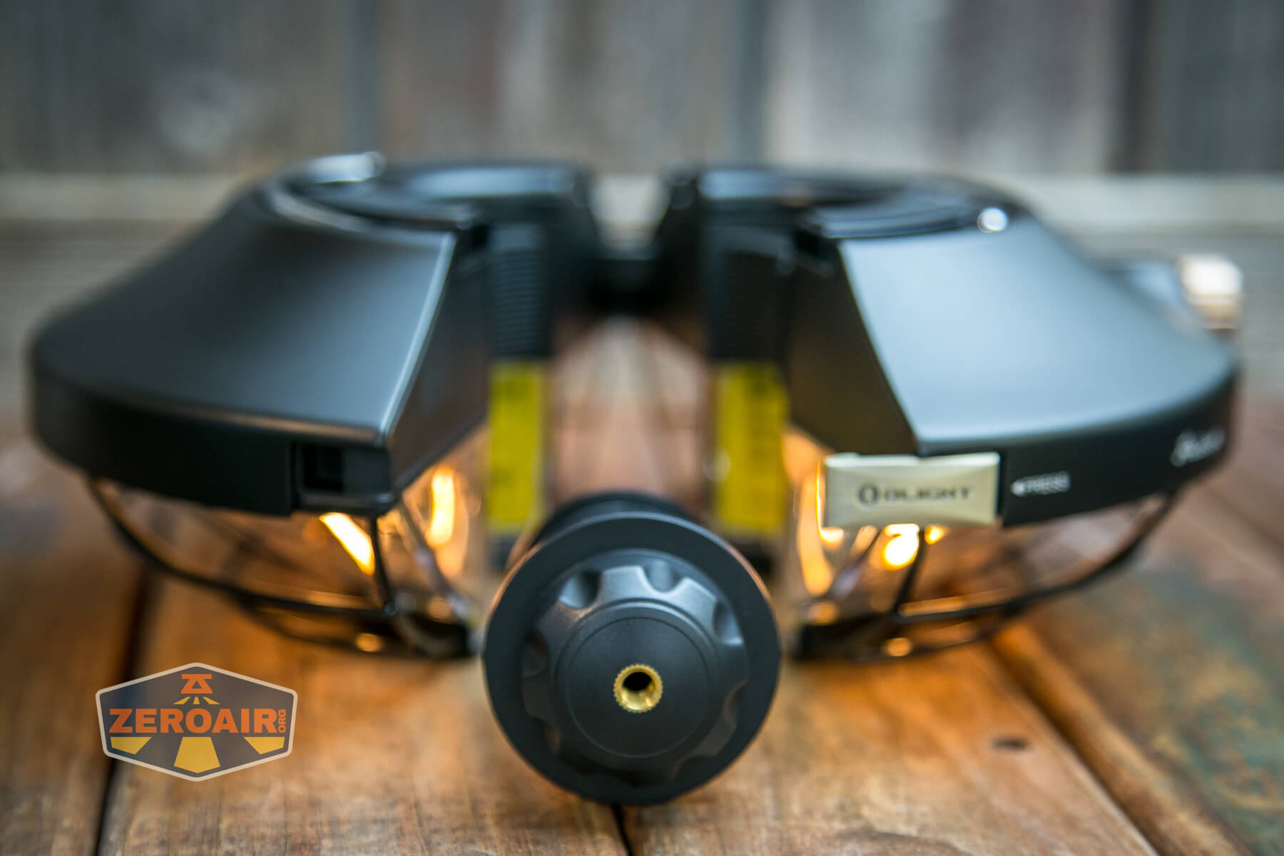 Olight Haloop camping lantern latch open with center piece