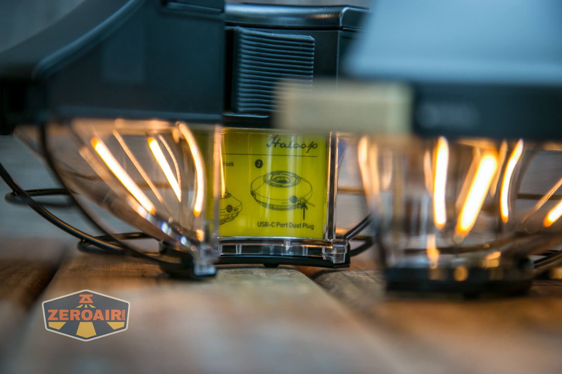 Olight Haloop camping lantern inside labels