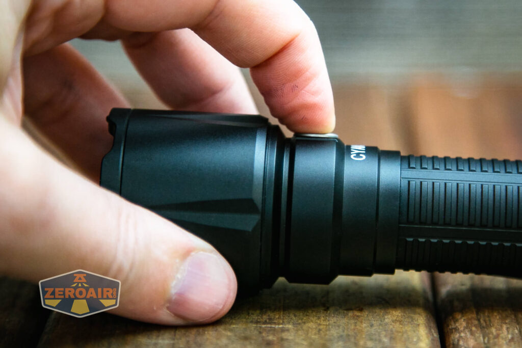 Cyansky K3 V2 flashlight e-switch