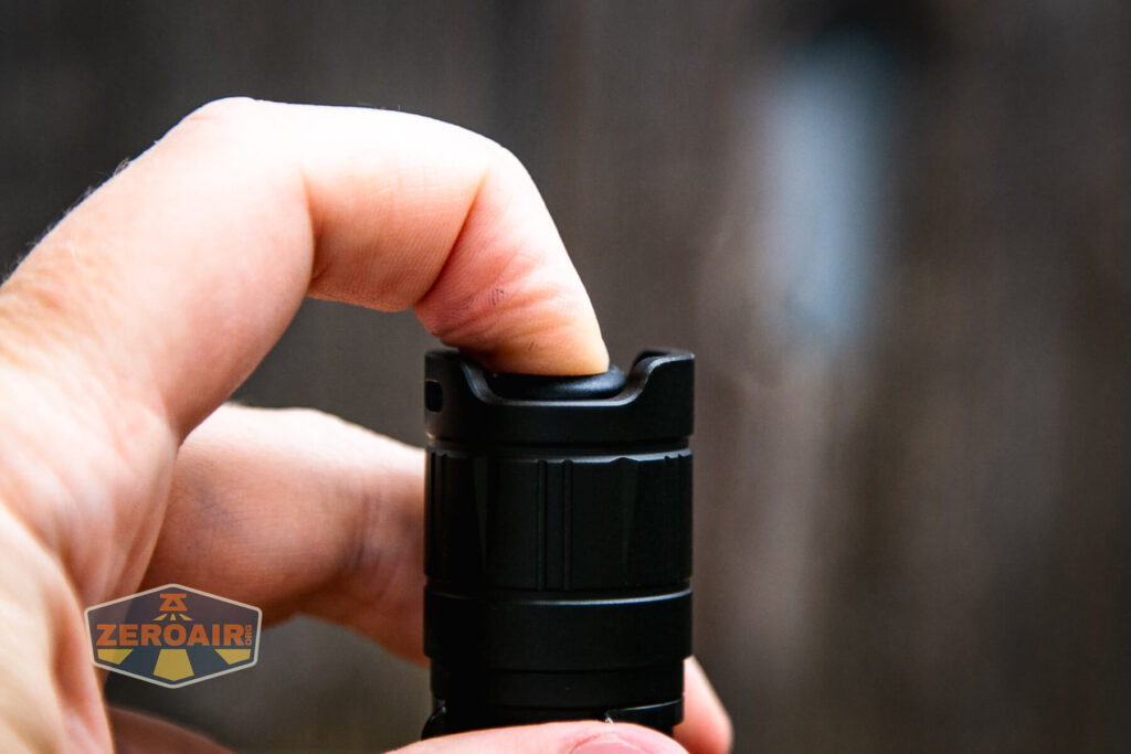 Cyansky K3 V2 flashlight tailswitch actuation