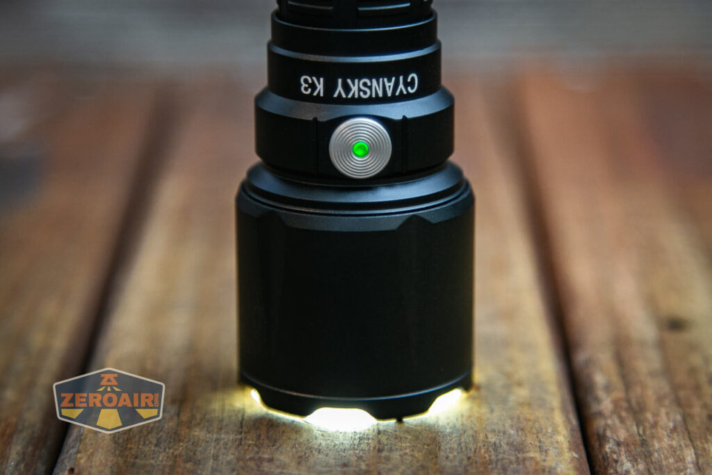 Cyansky K3 V2 flashlight emitter on
