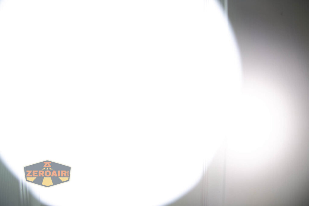 beamshots on door compared to nichia 219b